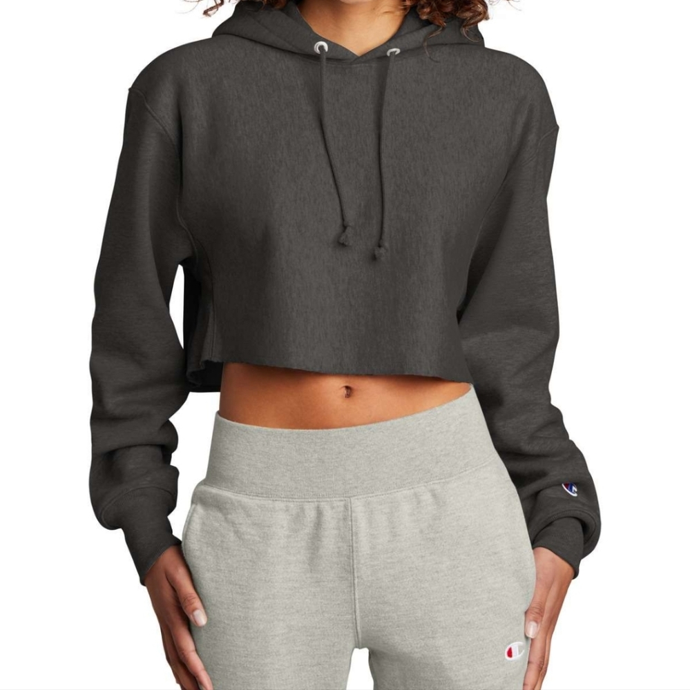 REVERSE WEAVE® CROPPED CUT-OFF HOODIE